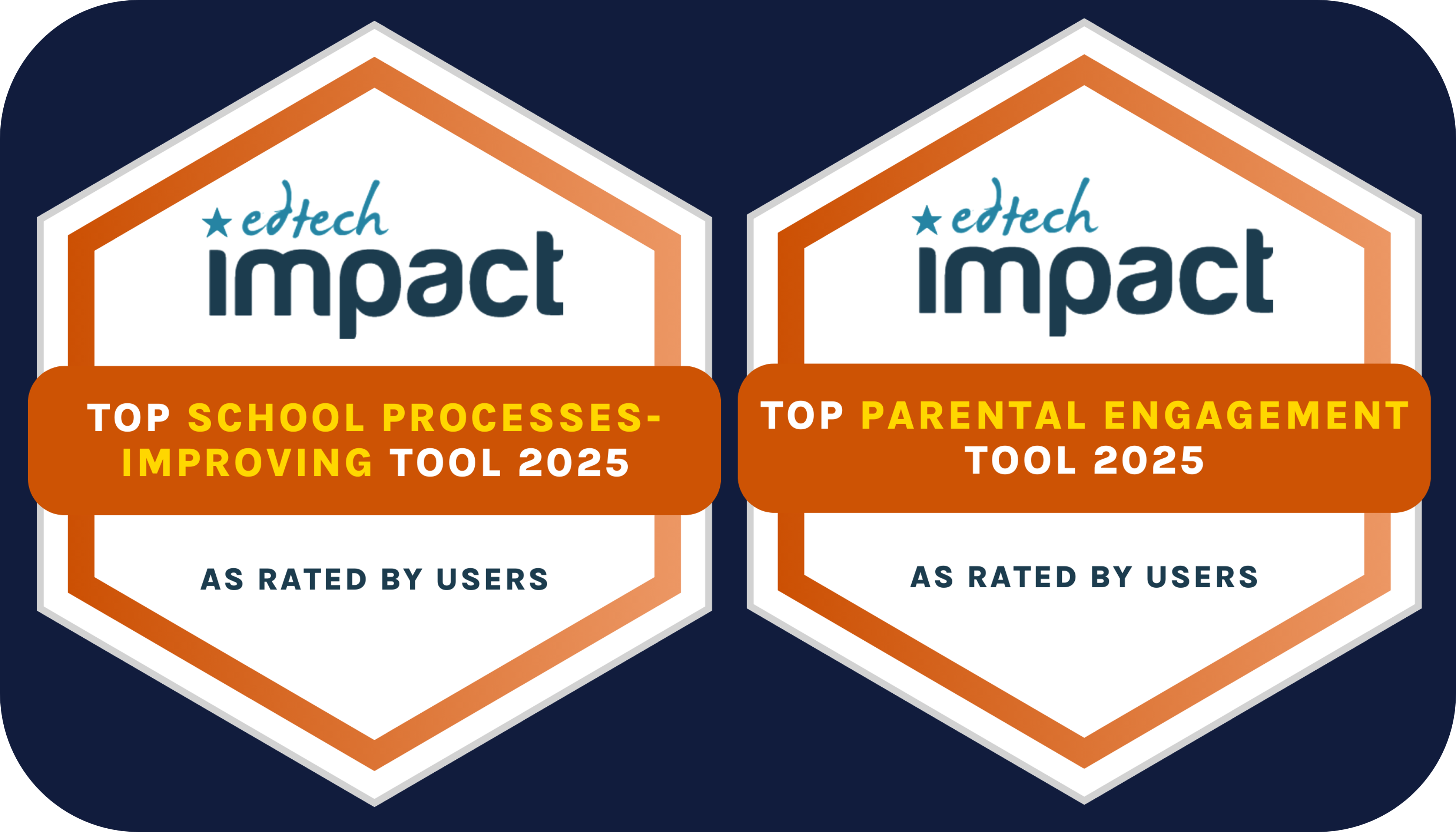 EdTech Impact Awards badges